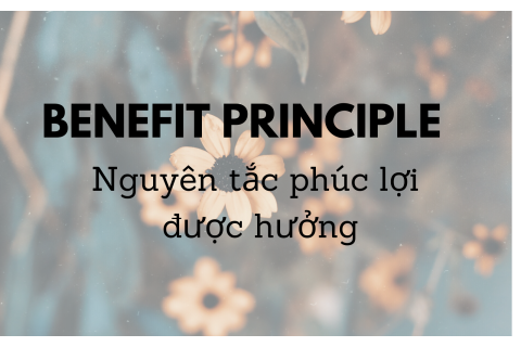 Nguyên tắc phúc lợi được hưởng (Benefit principle) là gì? Các ý kiến về nguyên tắc này