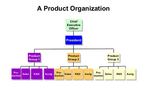 Cơ cấu tổ chức theo sản phẩm (Product Organizational Structure) là gì?