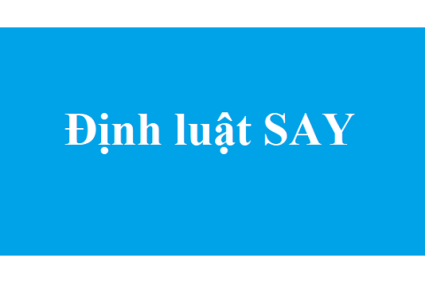 Định luật Say (Say's law) là gì? Các nội dung liên quan đến Định luật Say