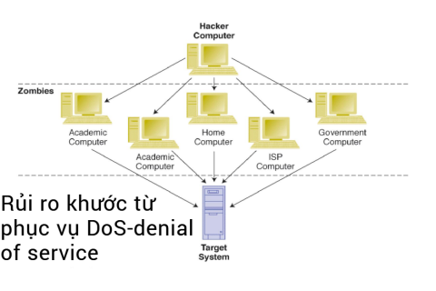 Rủi ro khước từ phục vụ (DoS-denial of service) là gì?