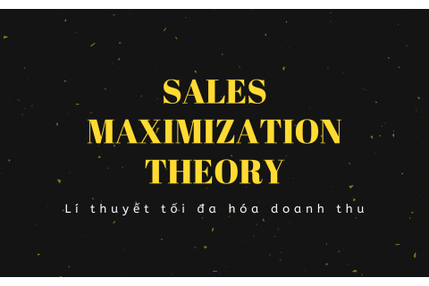 Lí thuyết tối đa hóa doanh thu (Sales Maximization Theory) là gì?