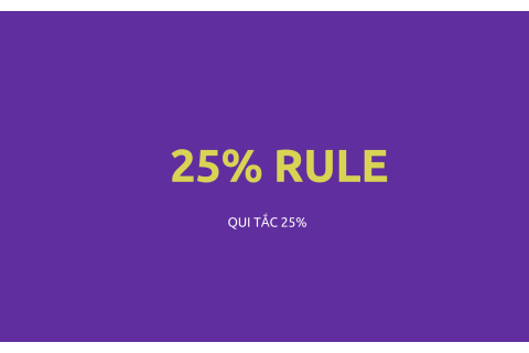 Qui tắc 25% (25% Rule) là gì?