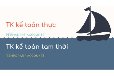 Tài khoản kế toán thực (Permanent accounts) và tài khoản tạm thời (Temporary accounts) là gì?